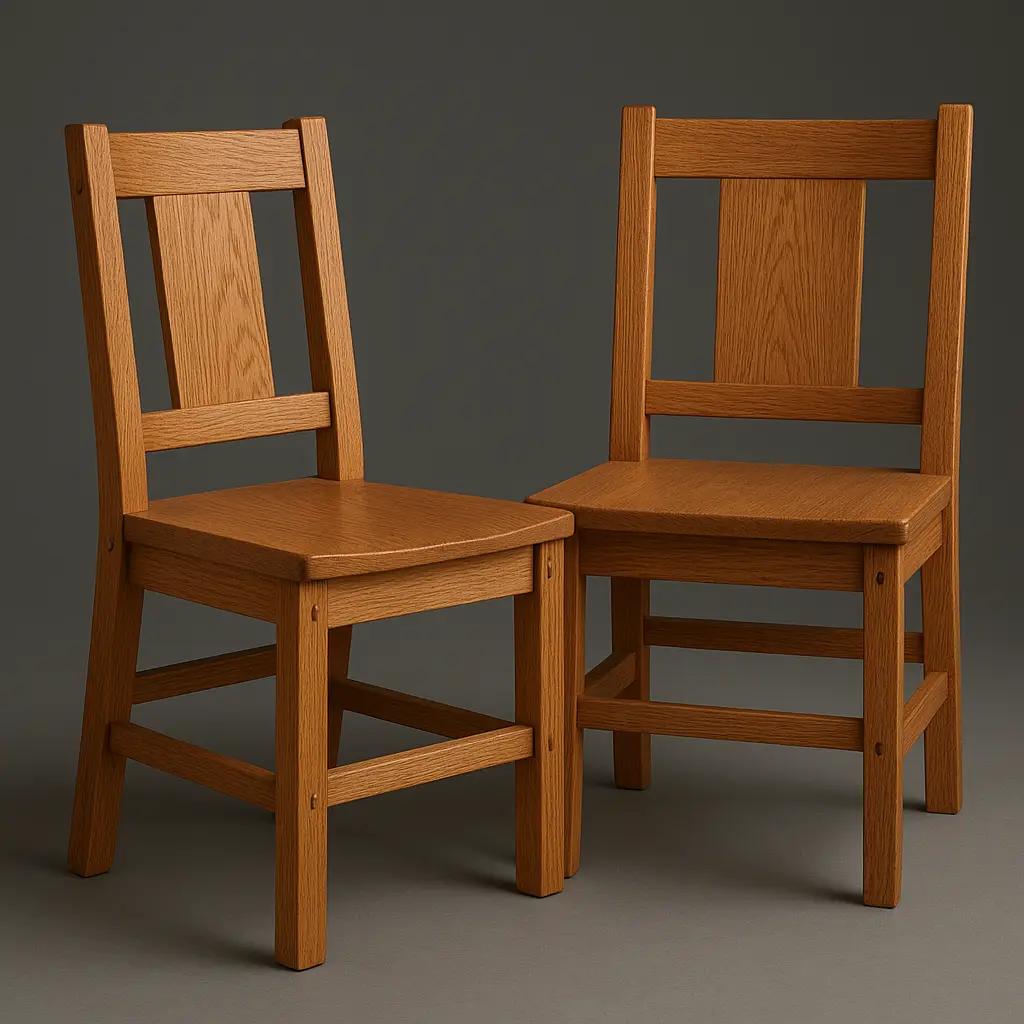 Custom wood chairs